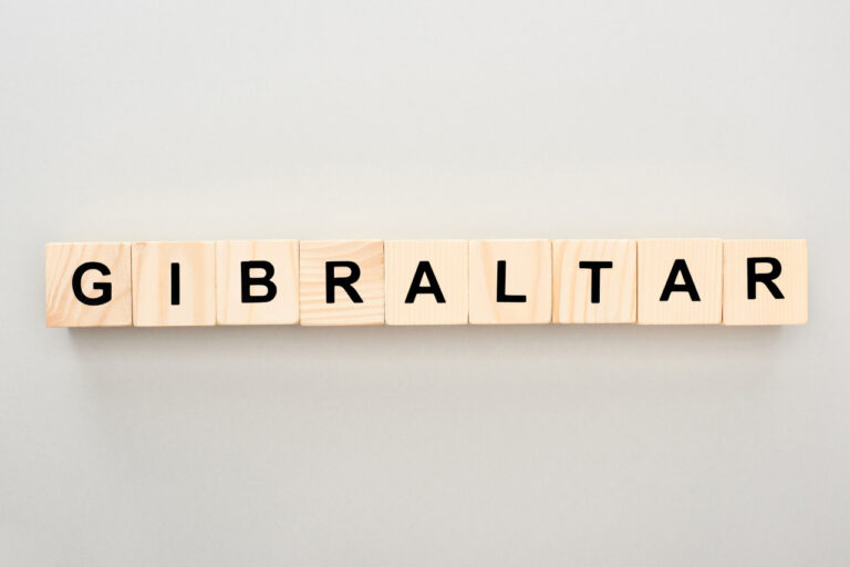 Wooden Blocks with Gibraltar Lettering