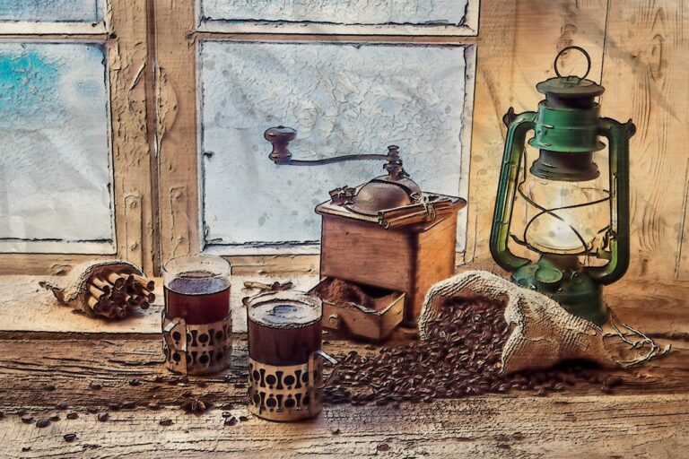 The Best Coffee Grinders of the Year vintage coffee photo with lantern