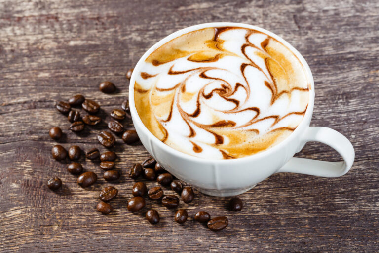 coffee swirl latte art