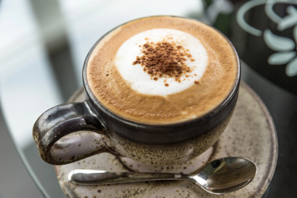 cup of hot cappuccino