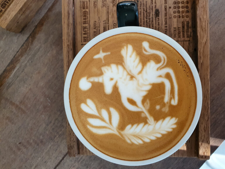 unicorn latte art